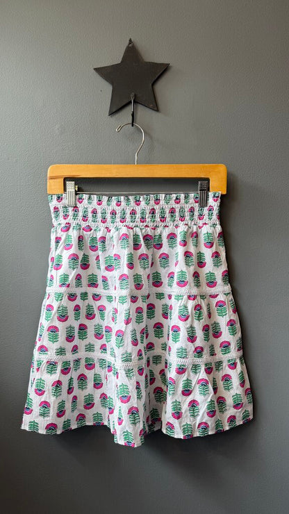 Cotton Tiered Mini Skirt