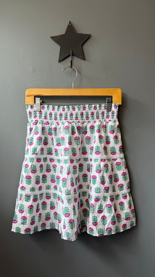 Cotton Tiered Mini Skirt