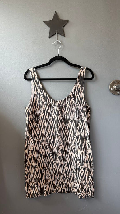 Silk Ikat Tank Shift Dress