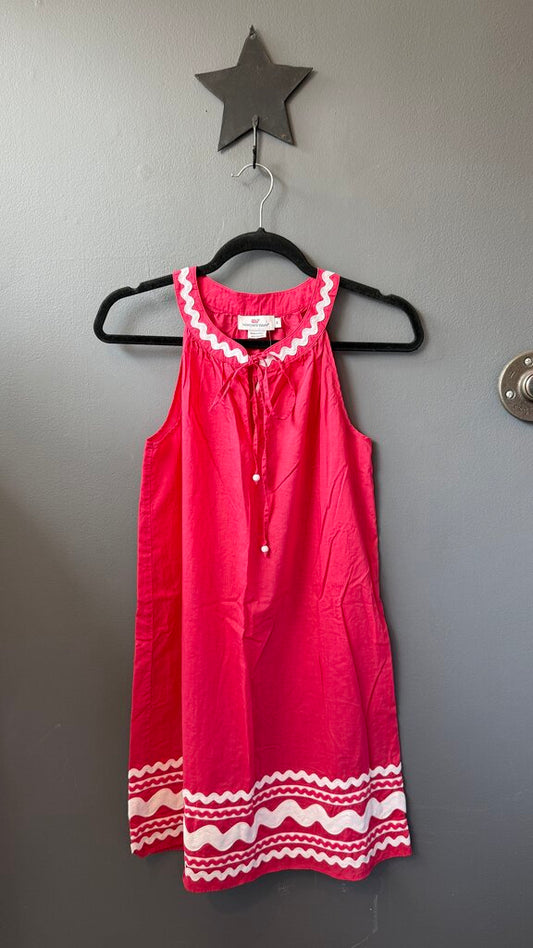 Ric Rack Trim Cotton Dress