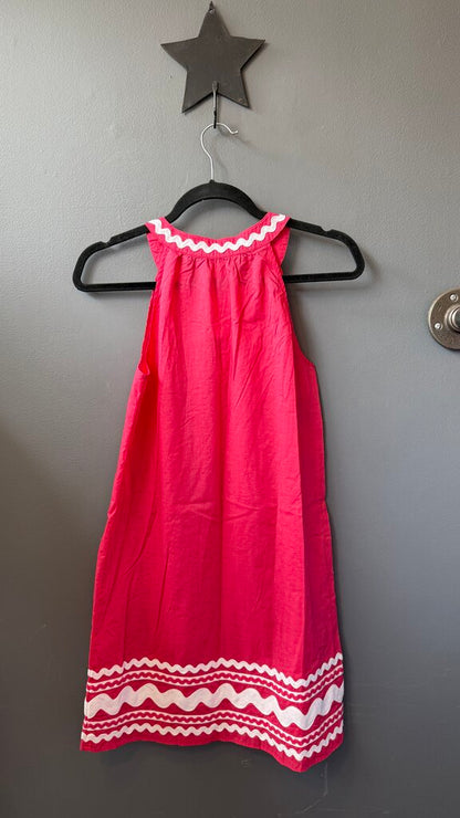 Ric Rack Trim Cotton Dress
