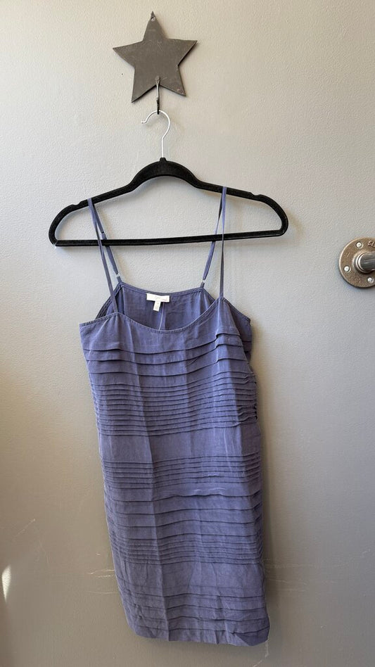 Silk Pintucked Dress