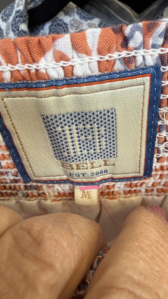 Printed Smocked Waist Skirt