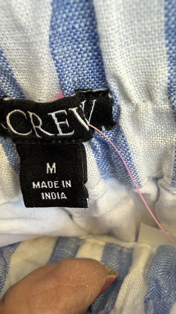 Linen Stripe Pull On Shorts