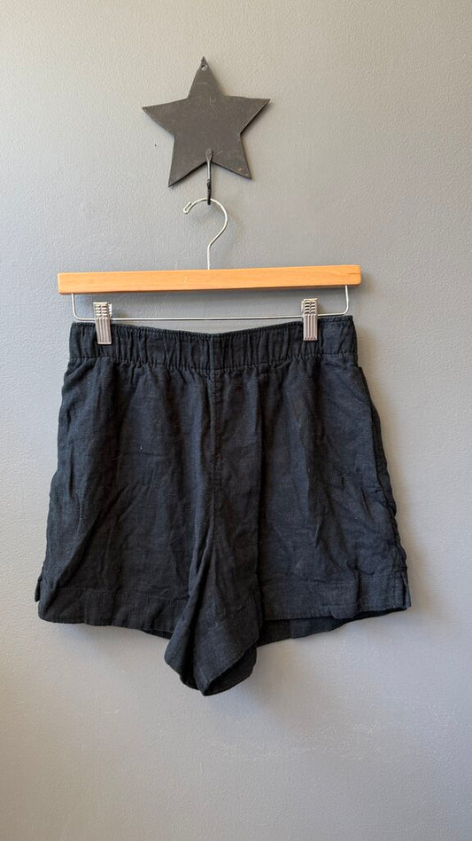 Linen Blend Pull On Shorts