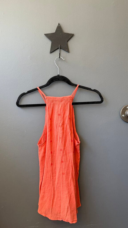 Embroidered Cotton Gauze Tank