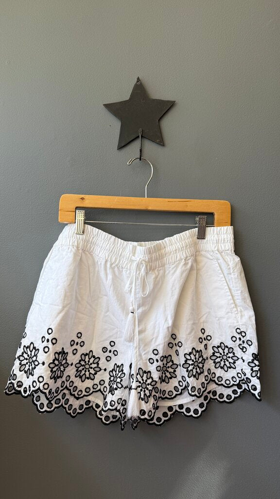 Cotton Eyelet Shorts