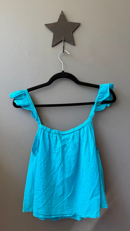 Cotton Ruffle Crop Top