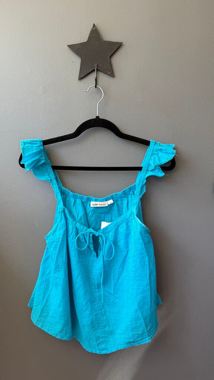 Cotton Ruffle Crop Top