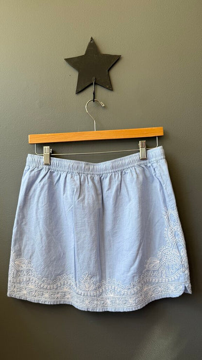 Embroidered Cotton Skirt