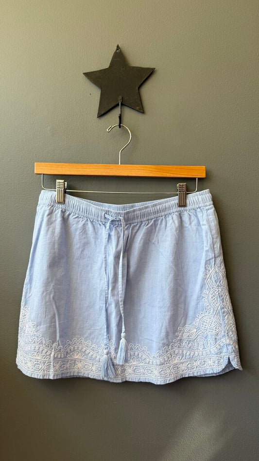 Embroidered Cotton Skirt