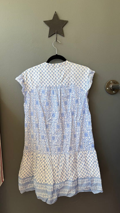 Ruffle Hem Tassel Shift Dress