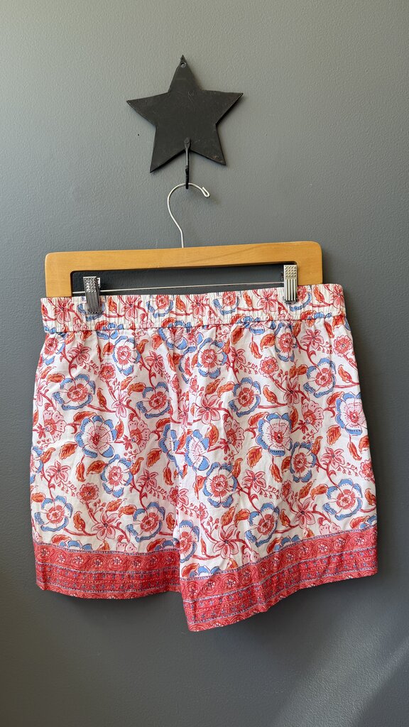 Cotton Block Print Shorts