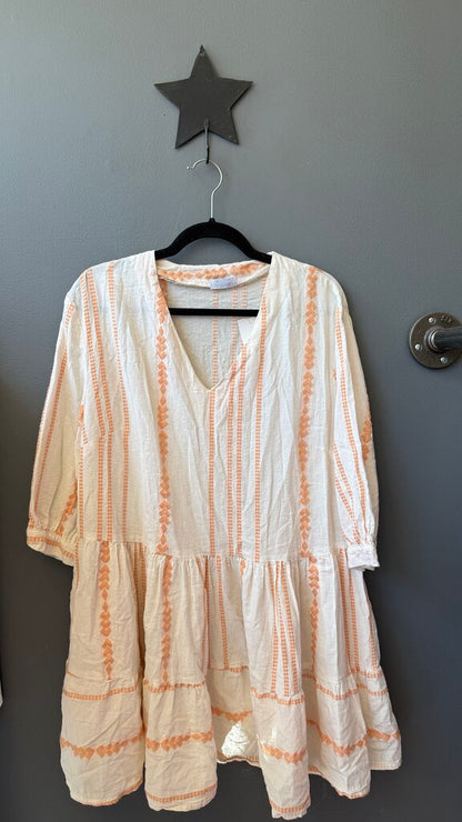 Embroidered Swing Dress