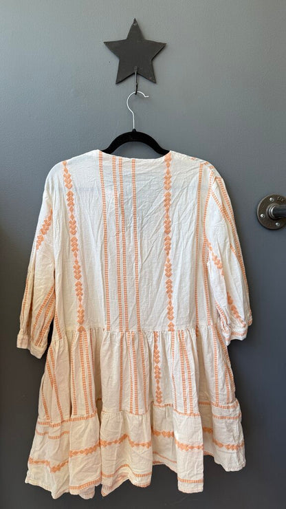 Embroidered Swing Dress