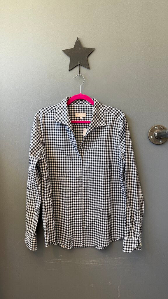 Gingham Cotton Button Up Shirt