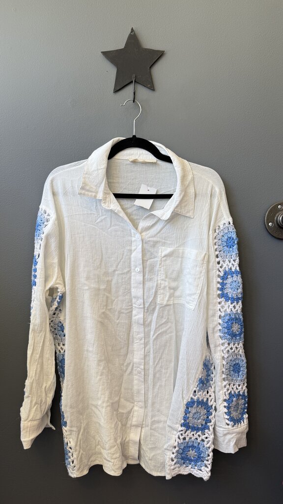 Granny Square Button Up Shirt