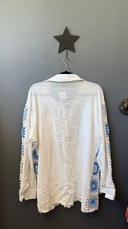 Granny Square Button Up Shirt