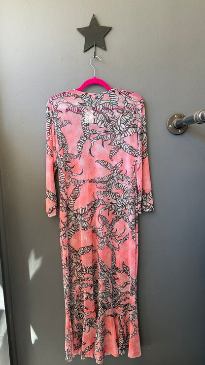 Mesh Topper Maxi Dress