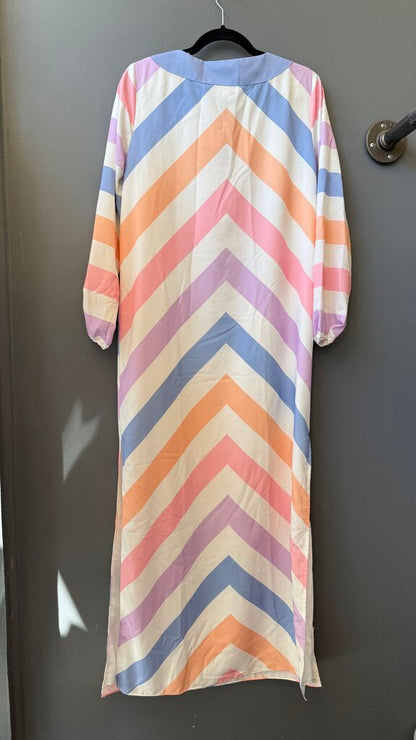Chevron Stripe Maxi Dress