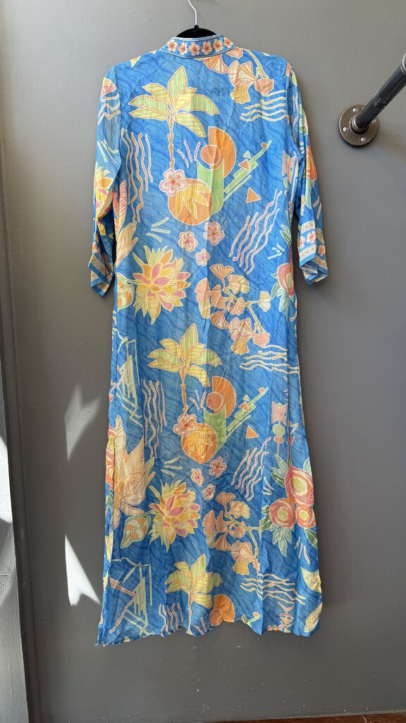 Satin Tunic Maxi Dress