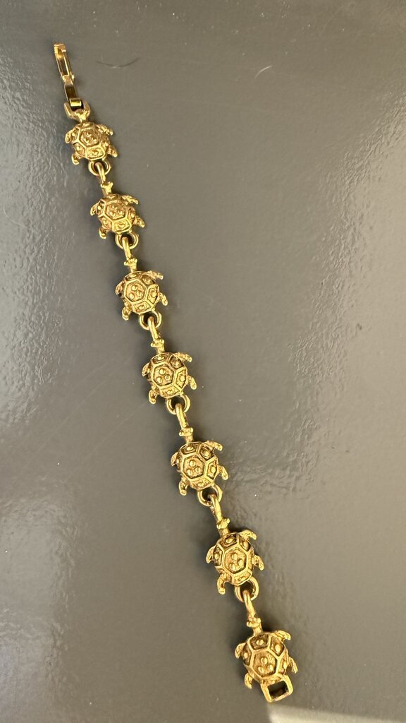 Turtle Gold Tone Bracelet