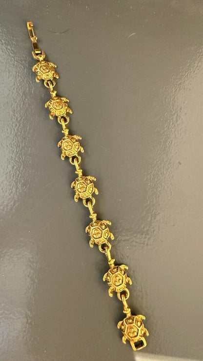 Turtle Gold Tone Bracelet