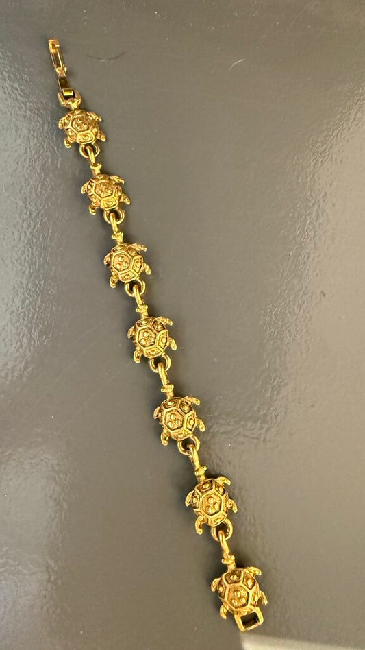 Turtle Gold Tone Bracelet