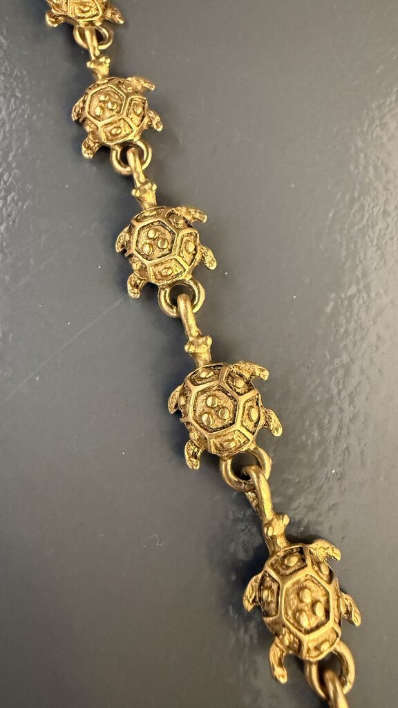 Turtle Gold Tone Bracelet