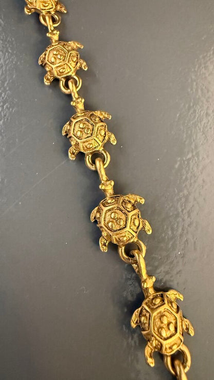 Turtle Gold Tone Bracelet