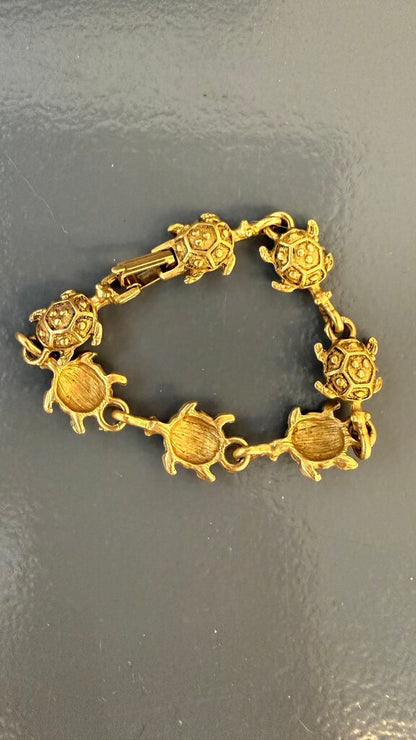 Turtle Gold Tone Bracelet
