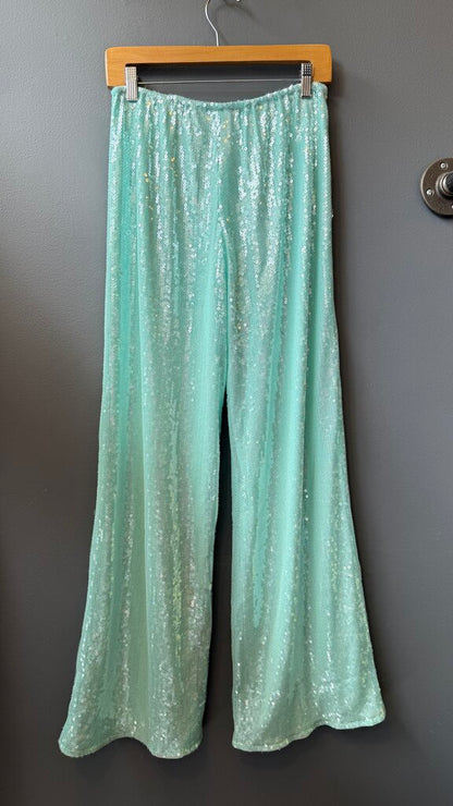 Sequin Wide Leg Pants