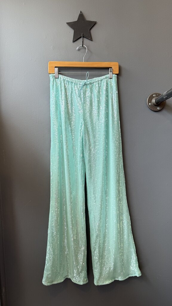 Sequin Wide Leg Pants