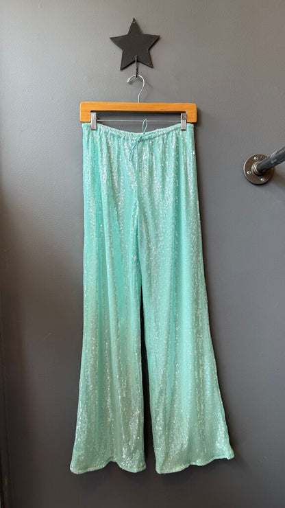 Sequin Wide Leg Pants