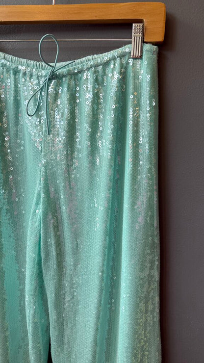 Sequin Wide Leg Pants
