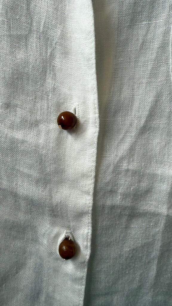 Linen Wooden Button Up Shirt