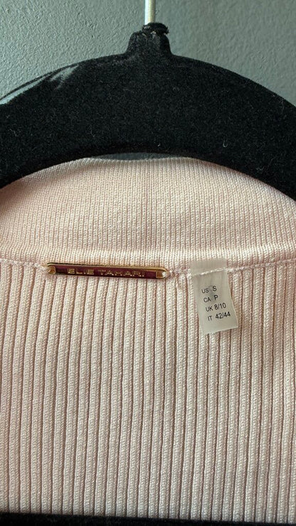 Short Sleeve Ribbed Cardigan Sweater