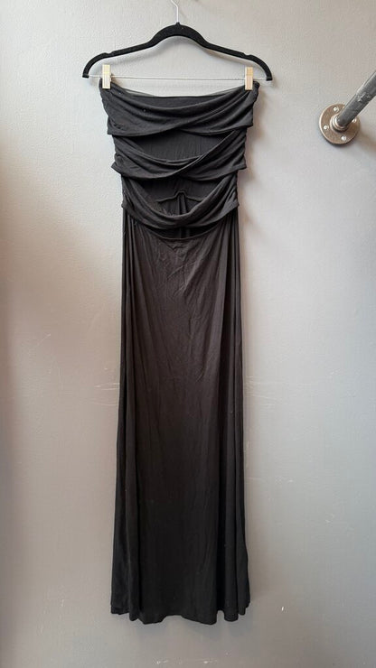 Ruched Cut Out Jersey Maxi Dress