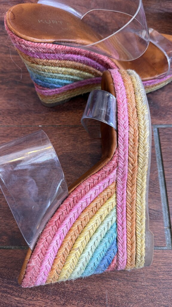 Rainbow Espadrille Wedges