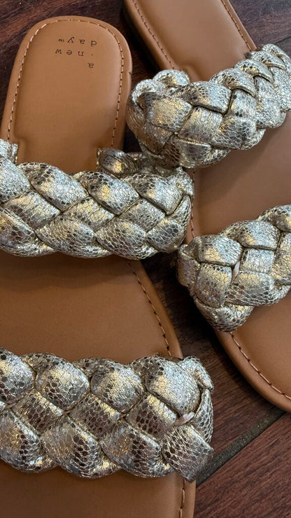 Braided Slide Sandals