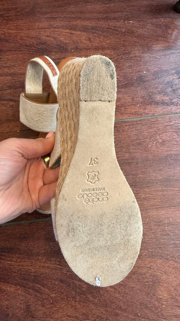 Braided Stretch Espadrille Wedges
