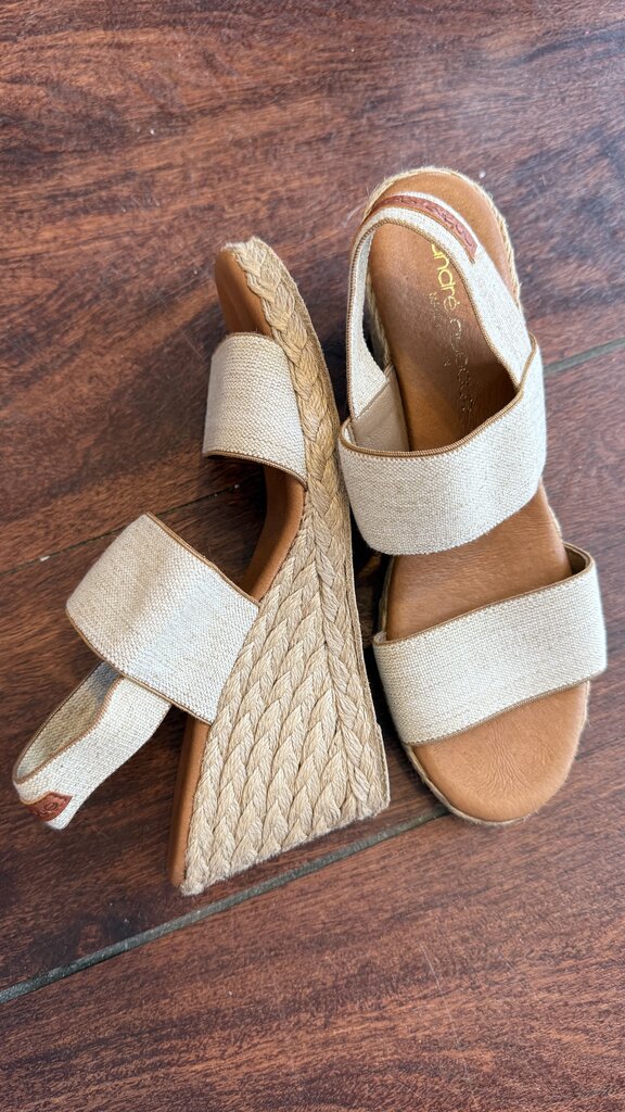 Braided Stretch Espadrille Wedges