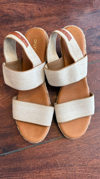 Braided Stretch Espadrille Wedges