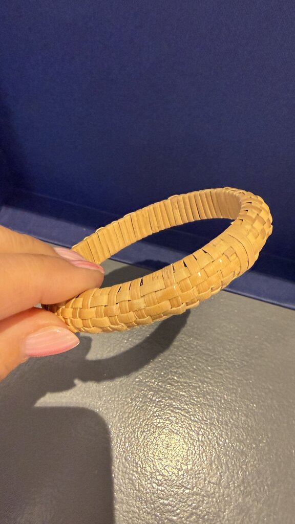 Rattan Basket Bangle Bracelet
