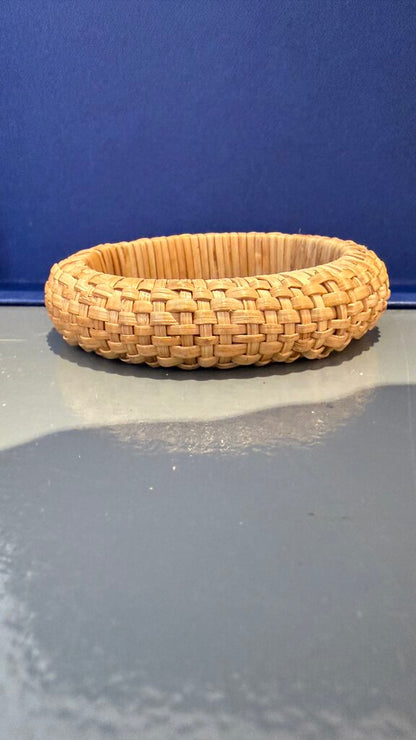 Rattan Basket Bangle Bracelet