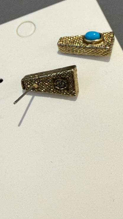 Triangle Stone Stud Earrings