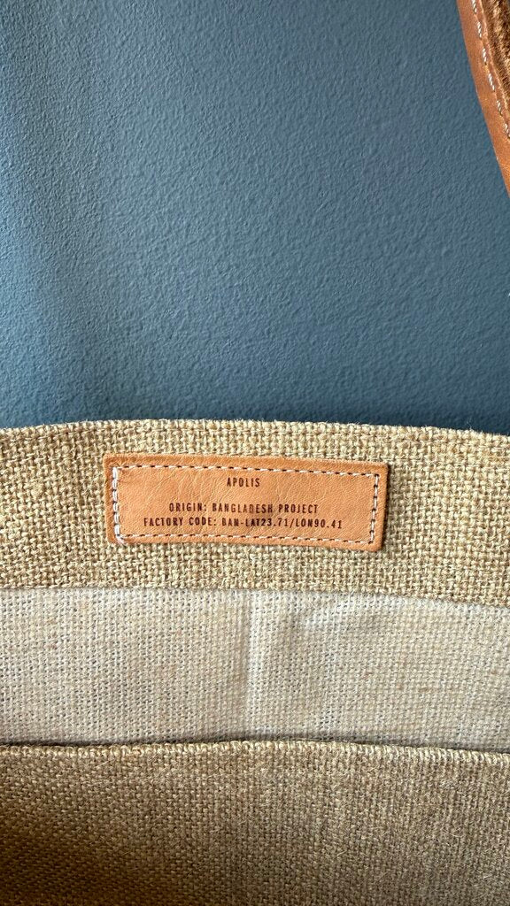 Stripe Jute Giant Tote