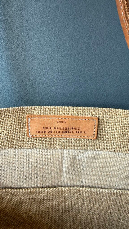 Stripe Jute Giant Tote
