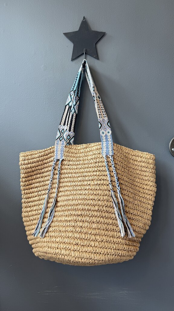 Crochet Strap Jute Tote