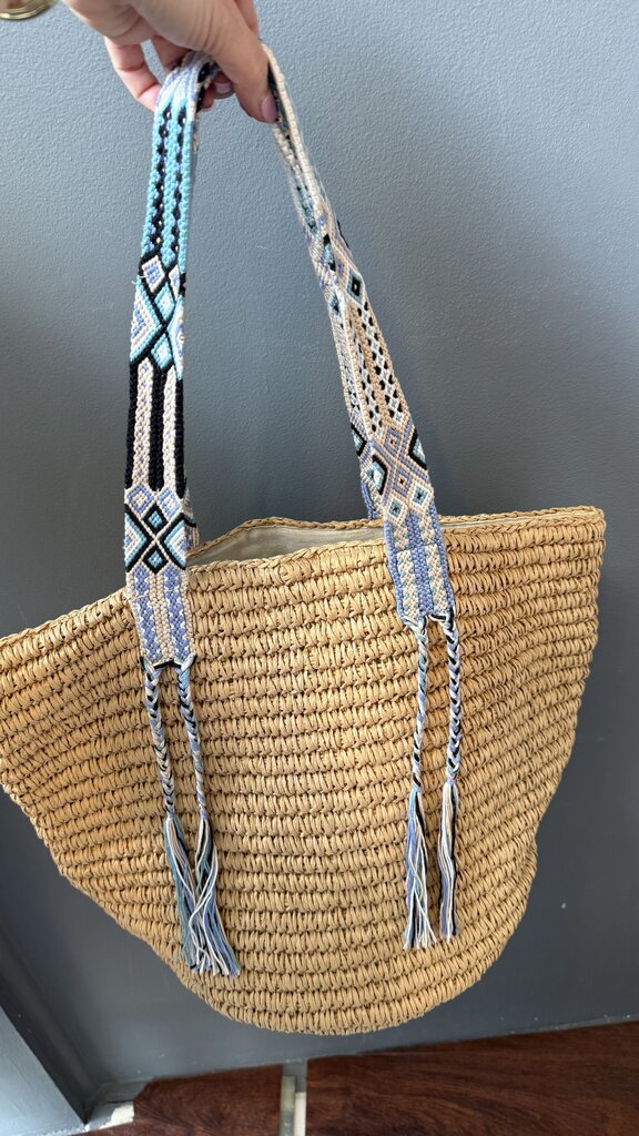 Crochet Strap Jute Tote